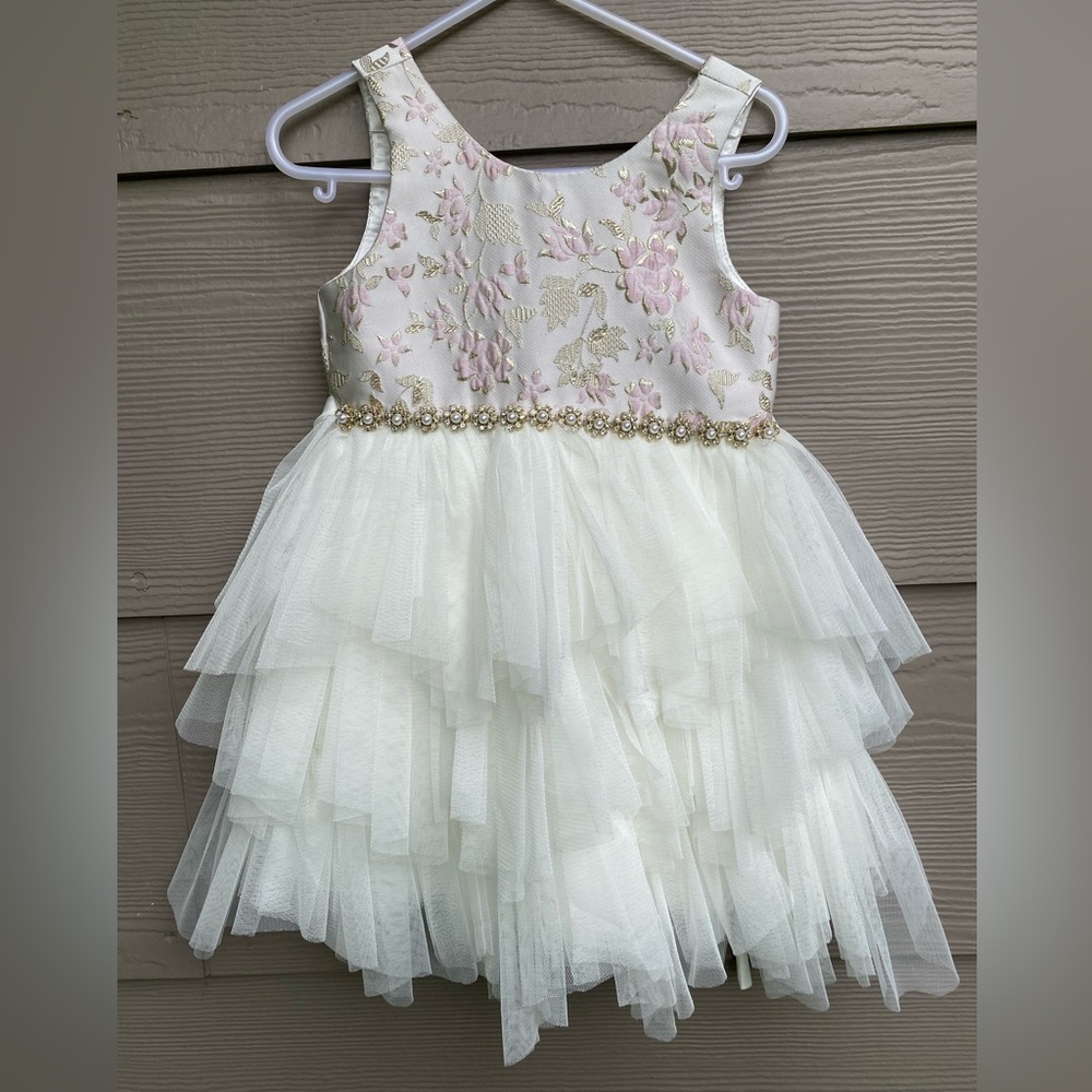 Couture Princess Tulle Toddler Flower Girl Dress